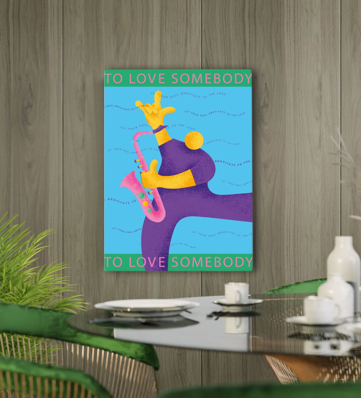BK Gift Cafe & Bar & Restaurant Konseptli Kanvas Tablo 50x70cm-95