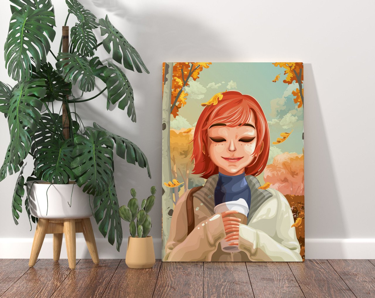 BK Home Coffee Tasarımlı Kanvas Tablo 70x100cm-1