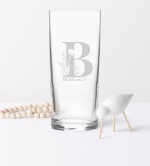 Kişiye Özel B Baş Harfli ve İsimli Rakı Bardağı
