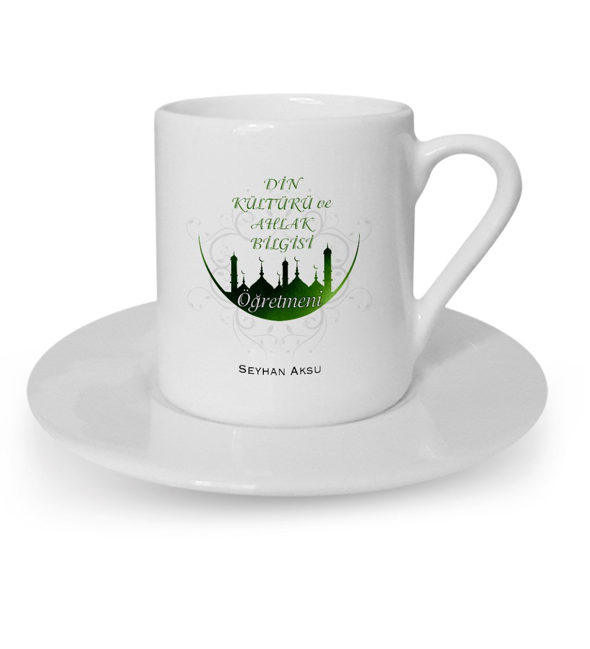 Kişiye Özel Din Kültürü ve Ahlak Bilgisi Öğretmeni Türk Kahvesi Fincanı