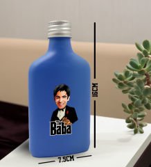BK Gift Kişiye Özel The Baba Karikatürlü Mavi Tasarım Cam Şişede 200 ml Kolonya-1, Babaya Hediye, Babalar Günü Hediyeleri, Hediyelik Baskılı Kolonya