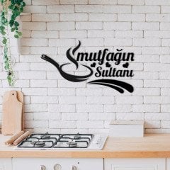 BK Home Mutfağın Sultanı Ahşap Duvar Yazısı-4