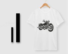 BK Gift Motorsiklet Tasarımlı Erkek Beyaz T-shirt -12, Arkadaşa Hediye, Doğum Günü Hediyesi, Sevgili Hediyesi