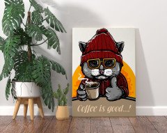 BK Home Coffee Tasarımlı Kanvas Tablo 70x100cm-2