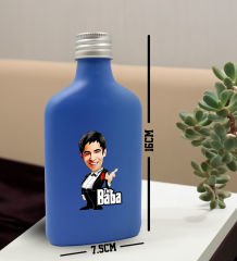 BK Gift Kişiye Özel The Baba Karikatürlü Mavi Tasarım Cam Şişede 200 ml Kolonya-3, Babaya Hediye, Babalar Günü Hediyeleri, Hediyelik Baskılı Kolonya