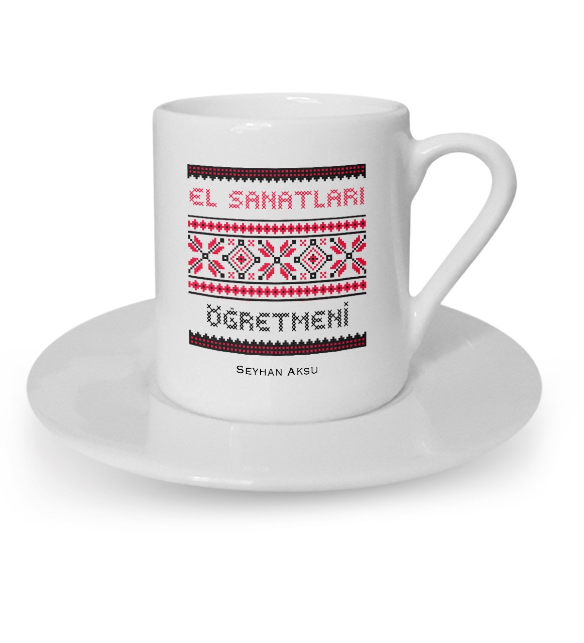 Kişiye Özel El Sanatları Öğretmeni Türk Kahvesi Fincanı