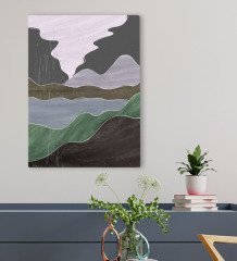 BK Gift Otel Odası Konseptli Kanvas Tablo 50x70cm-6