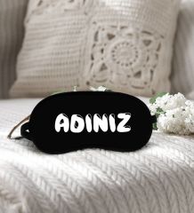 BK Gift Kişiye Özel Eğlenceli Tasarrımlı Pamuklu Yastık Kılıfı ve Göz Bandı Uyku Seti-1, Tasarım Ev Tekstili, Uyku Bandı, Ev Hediyesi