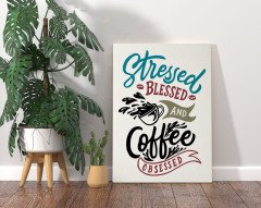 BK Home Coffee Tasarımlı Kanvas Tablo 70x100cm-3