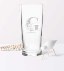 Kişiye Özel G Baş Harfli ve İsimli Rakı Bardağı