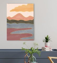 BK Gift Otel Odası Konseptli Kanvas Tablo 50x70cm-7