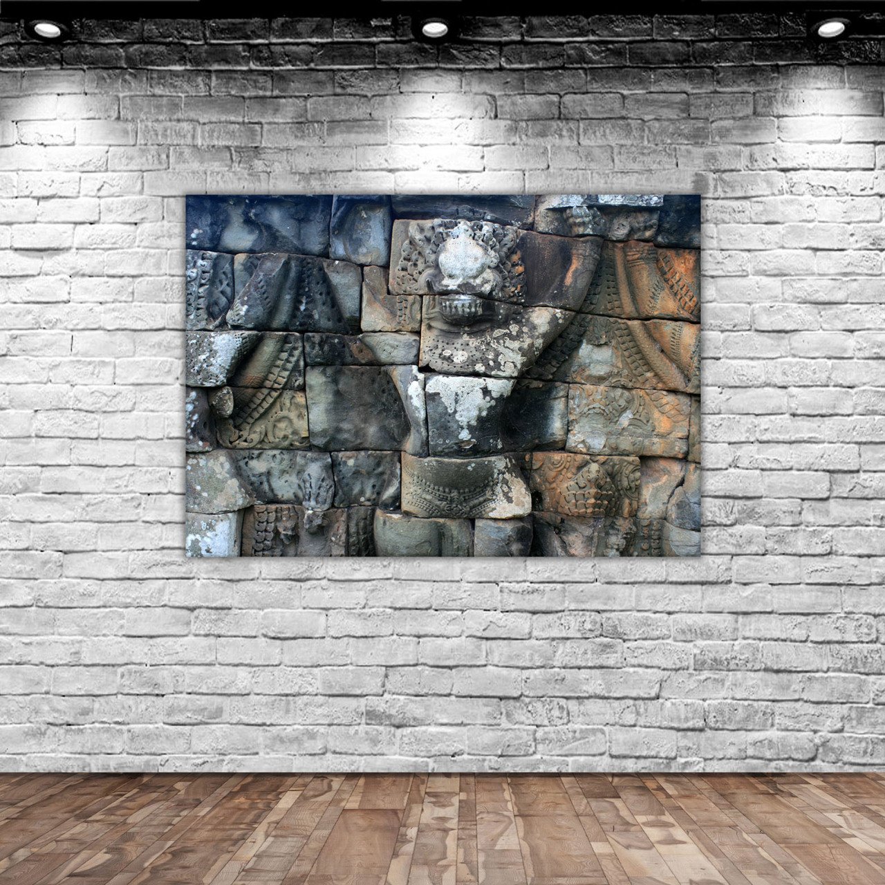 BK Home Alçak Kabartma Tasarımlı Kanvas Tablo 50x70cm-2