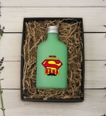 BK Gift Kişiye Özel İsimli Baba Temalı Yeşil Tasarım Cam Şişede 200 ml Kolonya-4, Babaya Hediye, Babalar Günü Hediyeleri, Hediyelik Baskılı Kolonya