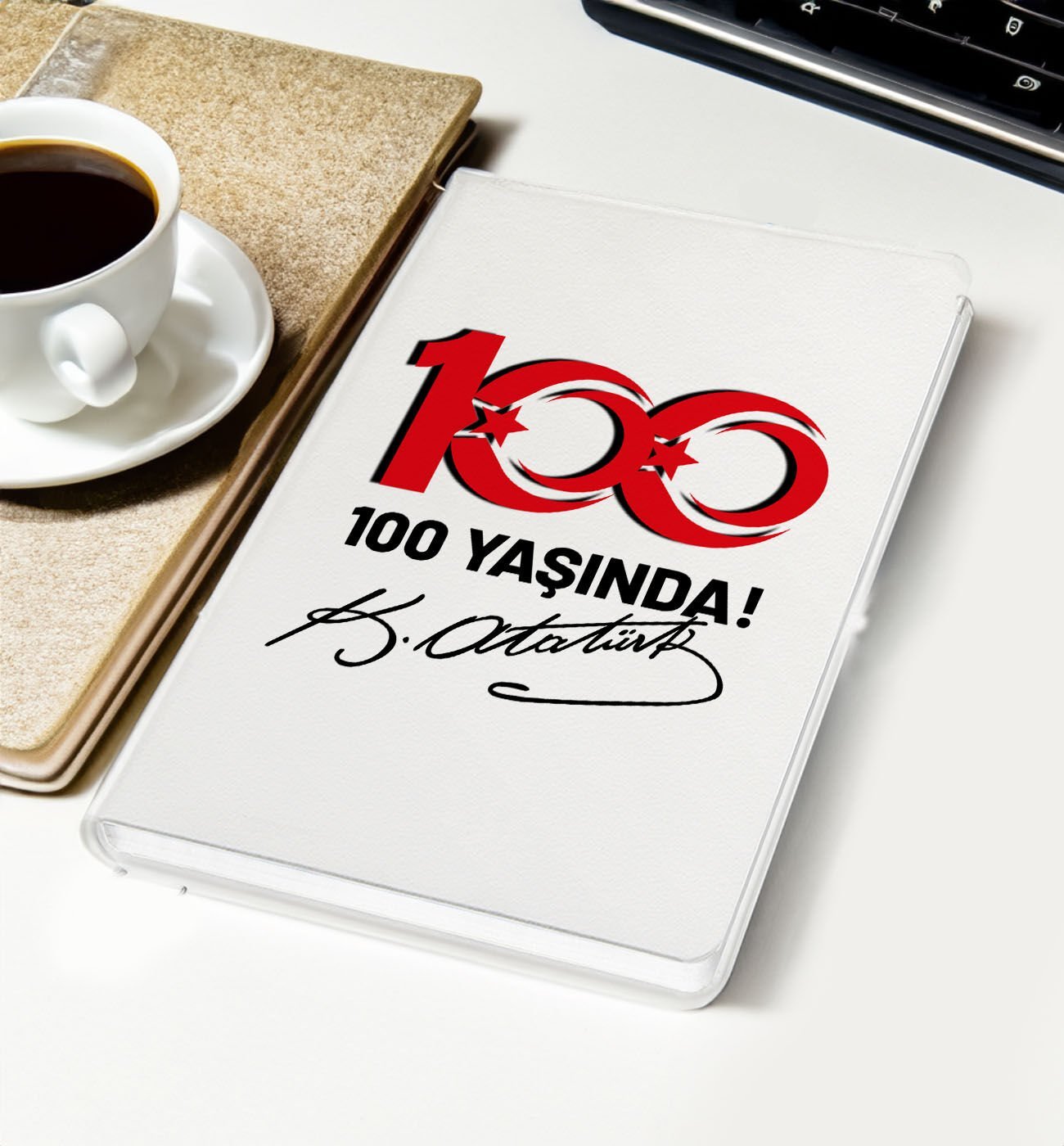 BK Gift 29 Ekim Temalı Beyaz Defter-6, Arkadaşa Hediye , 29 Ekim Hediyesi, 100.Yıl Hediyesi