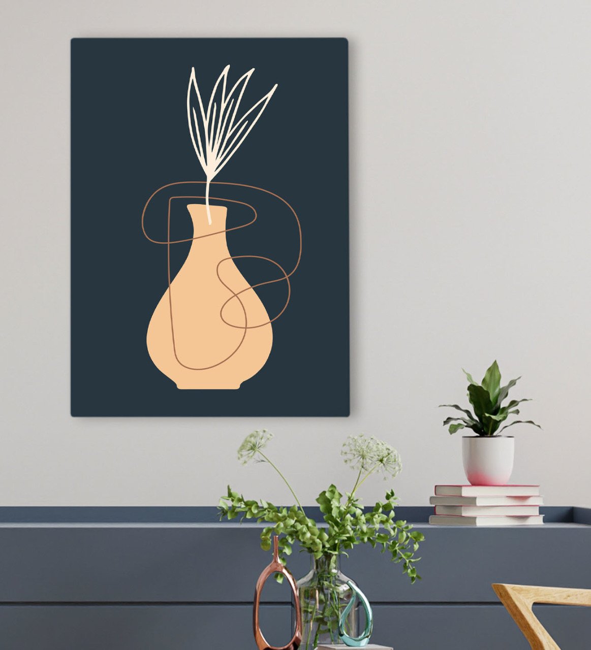 BK Gift Otel Odası Konseptli Kanvas Tablo 50x70cm-10