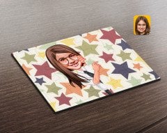 Kişiye Özel Kız Çocuk Karikatürlü Ahşap Puzzle-1