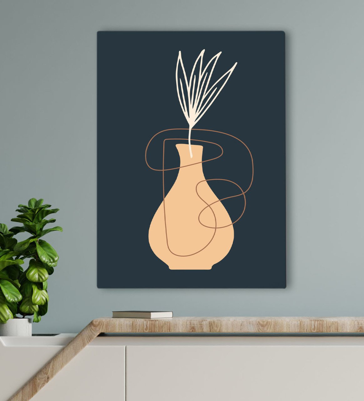 BK Gift Otel Odası Konseptli Kanvas Tablo 70x100cm-10