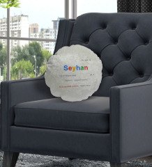 Kişiye Özel İsimli Google Yılın En Yakışıklı Erkeği Tasarımlı Yuvarlak Dekoratif Kırlent Yastık-1