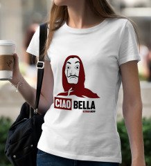 Kişiye Özel La Casa De Papel Bayan Tişört - 5