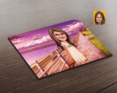 Kişiye Özel Kız Çocuk Karikatürlü Ahşap Puzzle-7