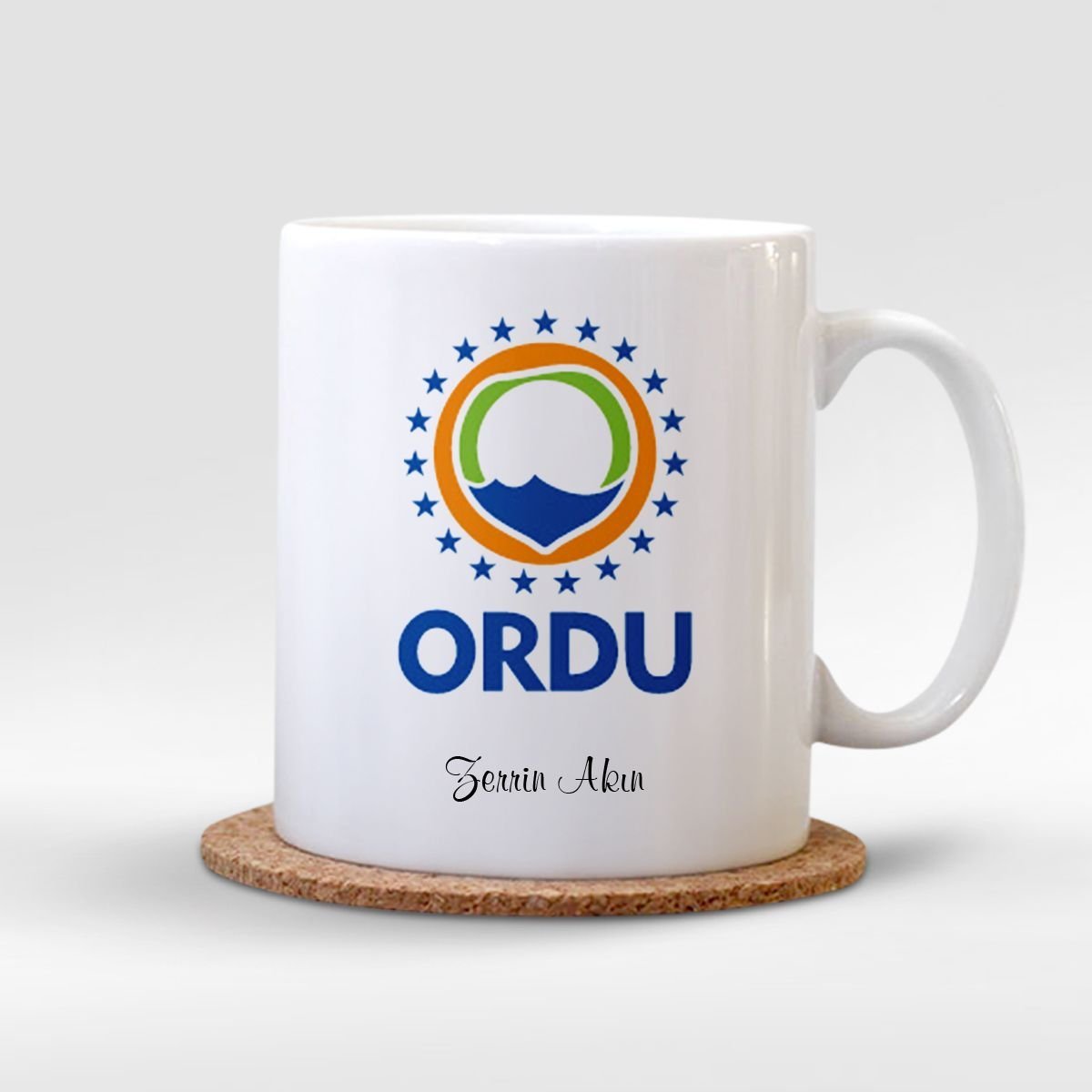 Kişiye Özel Ordu Beyaz Kupa Bardak - 001