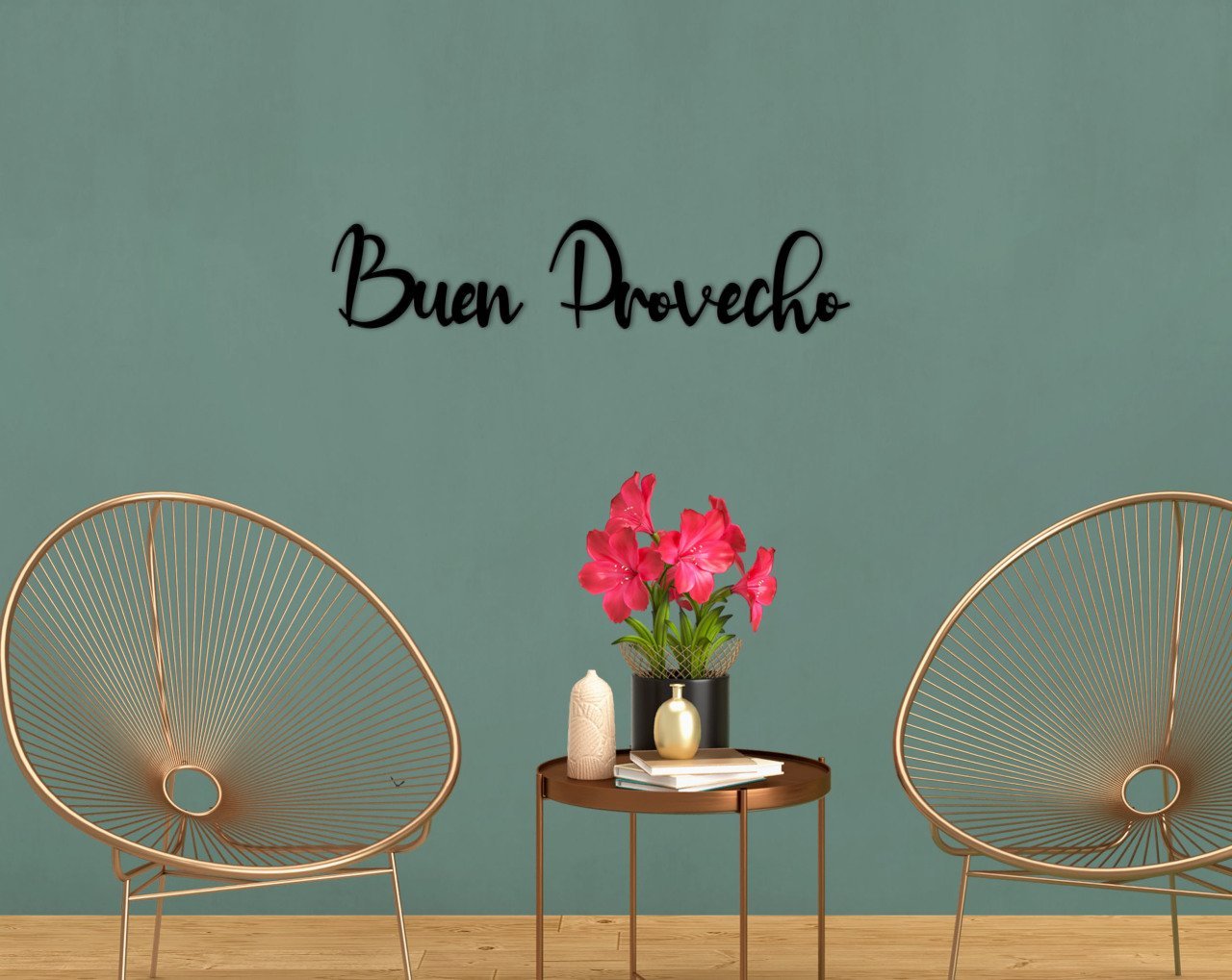 BK Home Buen Provecho Duvar Yazısı-1