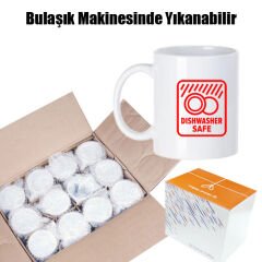 Premium Sublimasyon Porselen Beyaz Kupa - Kutulu
