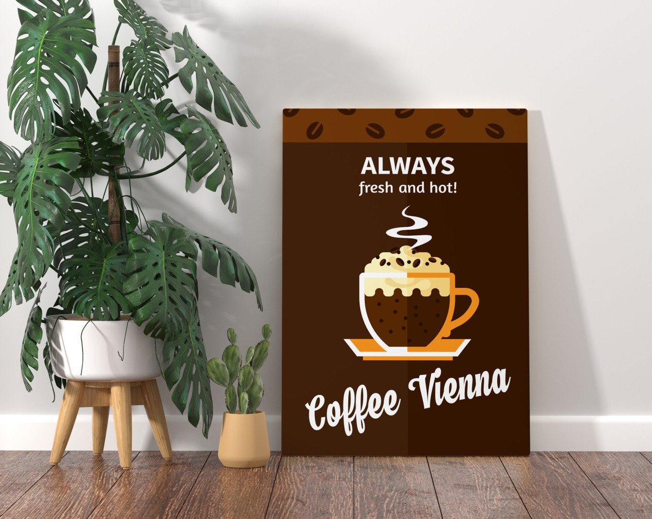 BK Home Coffee Tasarımlı Kanvas Tablo 70x100cm-10