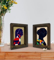 Bk Gift Dekoratif 2'li Doğal Masif Ahşap Çerçeve 15x20cm-13