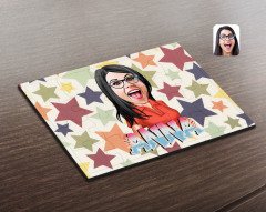Kişiye Özel Kadın İsimli Karikatürlü Ahşap Puzzle-1