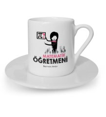 Kişiye Özel Matematik Öğretmeni Türk Kahvesi Fincanı - 1