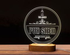 BK Gift Kişiye Özel Bar Tasarımlı Led Lamba, Gece Lambası, Ev Dekorasyonu, Işıklı Pleksi Biblo-14