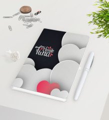 Kişiye Özel Sevgililer Günü Beyaz Defter Kalem Seti-132