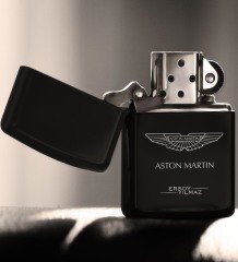 Kişiye Özel Aston Martin Benzinli Siyah Metal Çakmak