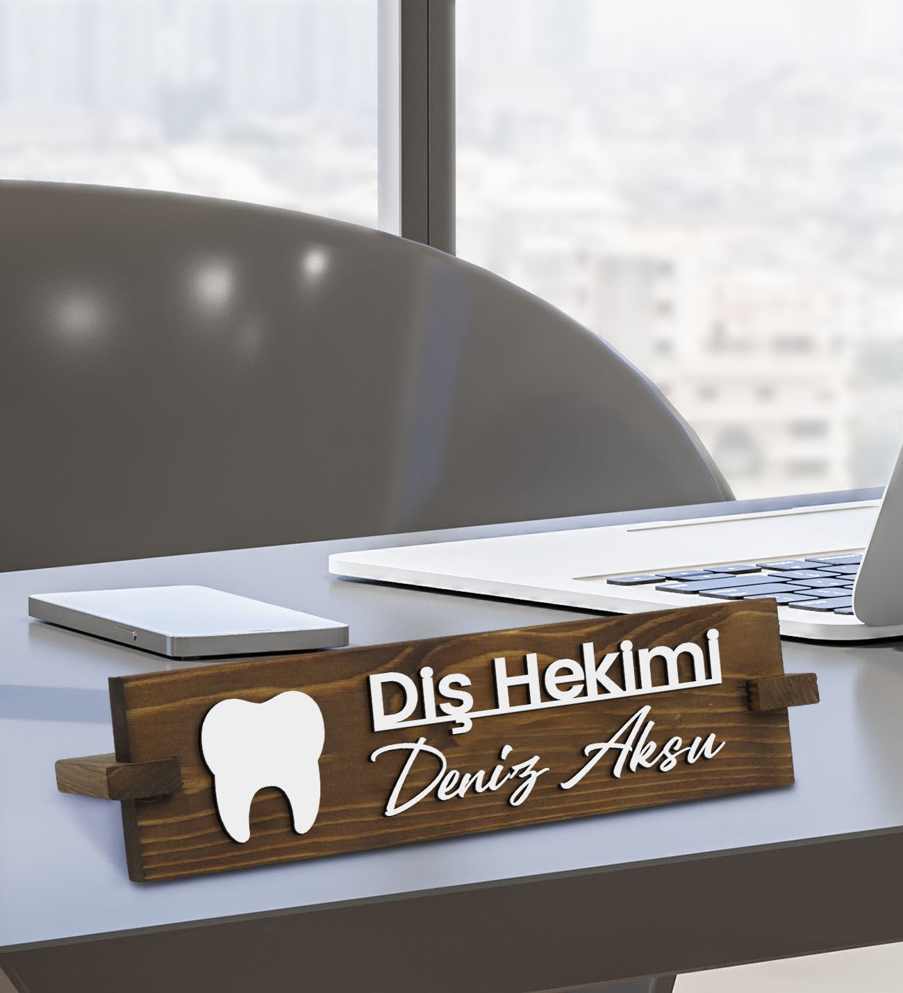 BK Gift Kişiye Özel Figürlü Diş Hekimi Masa İsimliği, Yeni İş Hediyesi, Arkadaşa Hediye, Ofis Hediyesi-2
