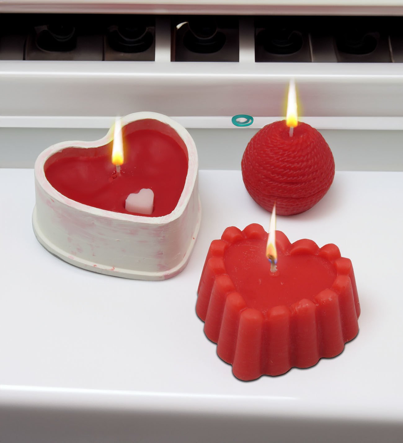 BK Gift El Yapımı 3’lü KarmaTasarımlı Kokulu Mum Sepeti, Sevgiliye Hediye, Doğum Günü Hediyesi, Yıl Dönümü