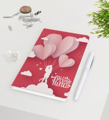Kişiye Özel Sevgililer Günü Beyaz Defter Kalem Seti-134