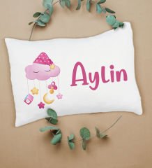 BK Kids Kişiye Özel İsimli 6 Parça Pembe Bebek Body Zıbın Battaniye ve Yastık Hediye Seti, Yeni Doğan Bebek Giyim Hediyesi-3