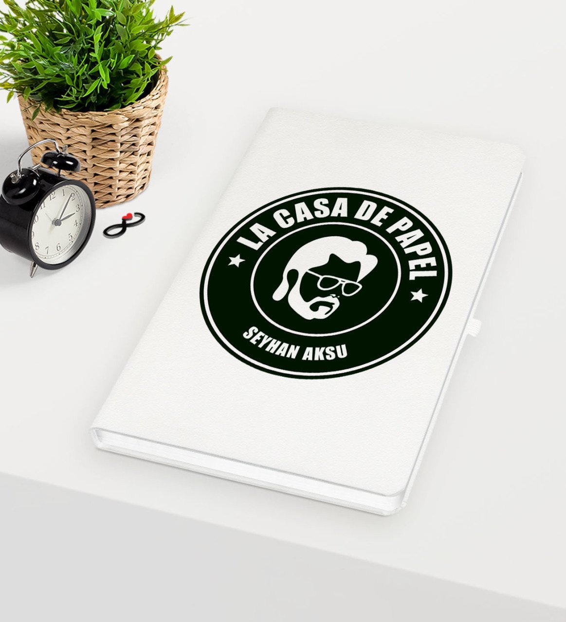 Kişiye Özel La Casa De Papel Beyaz Defter - 25