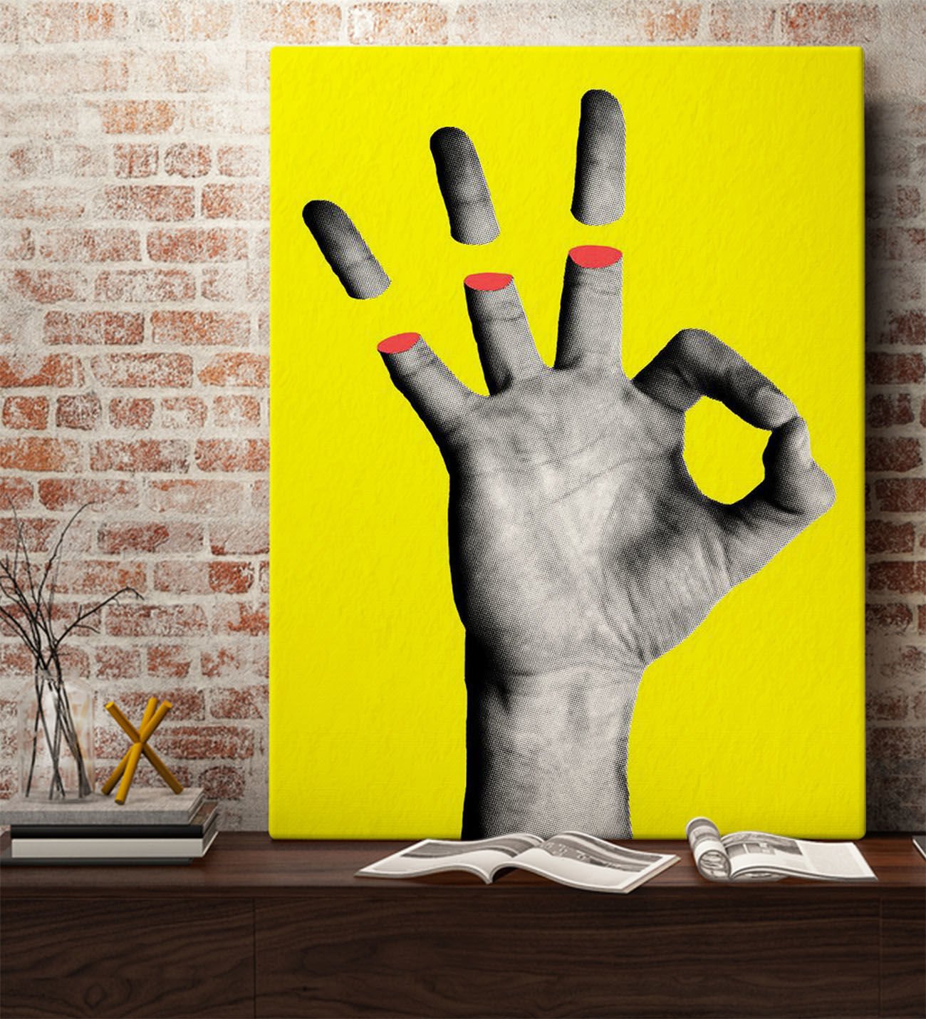 Bk Gift Fantastic Tasarımlı Kanvas Tablo-57 70X100CM Ev Dekorasyonu, Ev Hediyesi