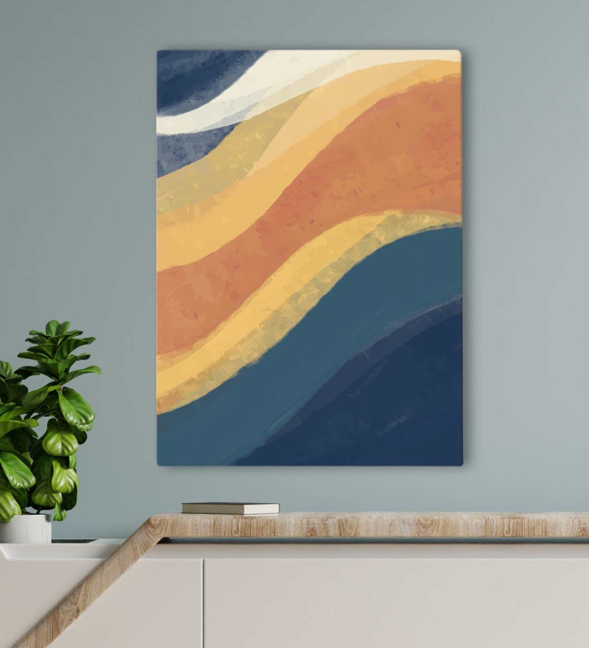 BK Gift Otel Odası Konseptli Kanvas Tablo 70x100cm-16