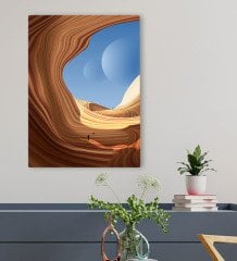 BK Gift Otel Odası Konseptli Kanvas Tablo 50x70cm-17