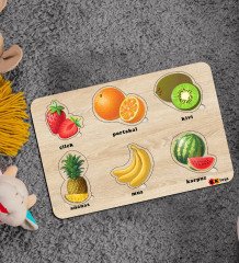 BK Toys Çocuklar İçin Ahşap Figürlü Eğitici-Öğretici Yapboz Puzzle-2