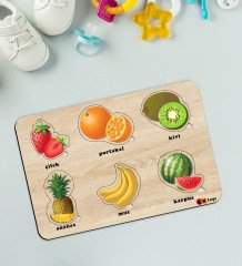 BK Toys Çocuklar İçin Ahşap Figürlü Eğitici-Öğretici Yapboz Puzzle-2