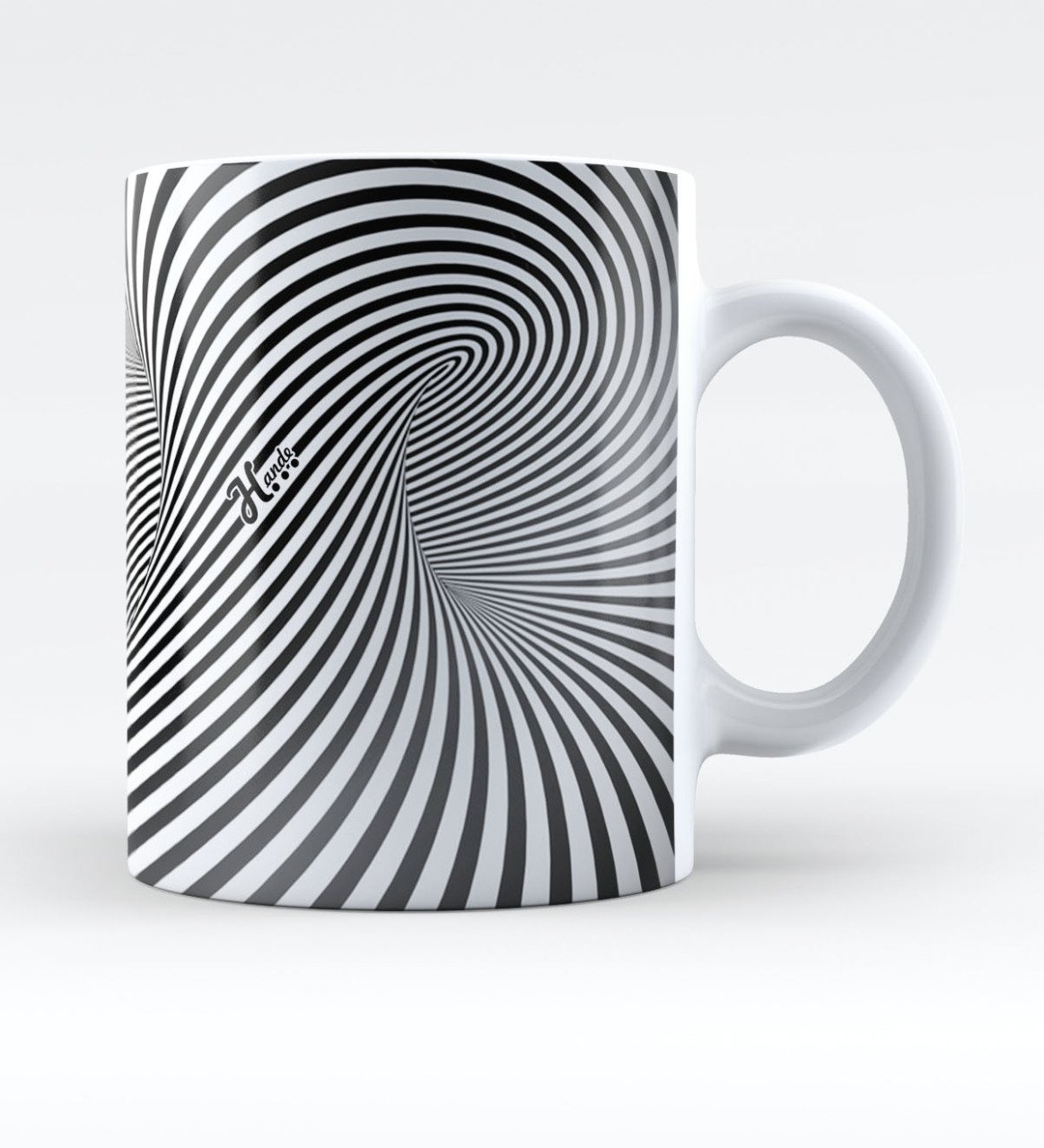 Kişiye Özel Siyah Beyaz Tasarımlı Kupa Bardak - 3