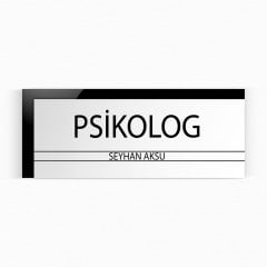Kişiye Özel Psikolog Duvar & Kapı İsimliği (Model 6)