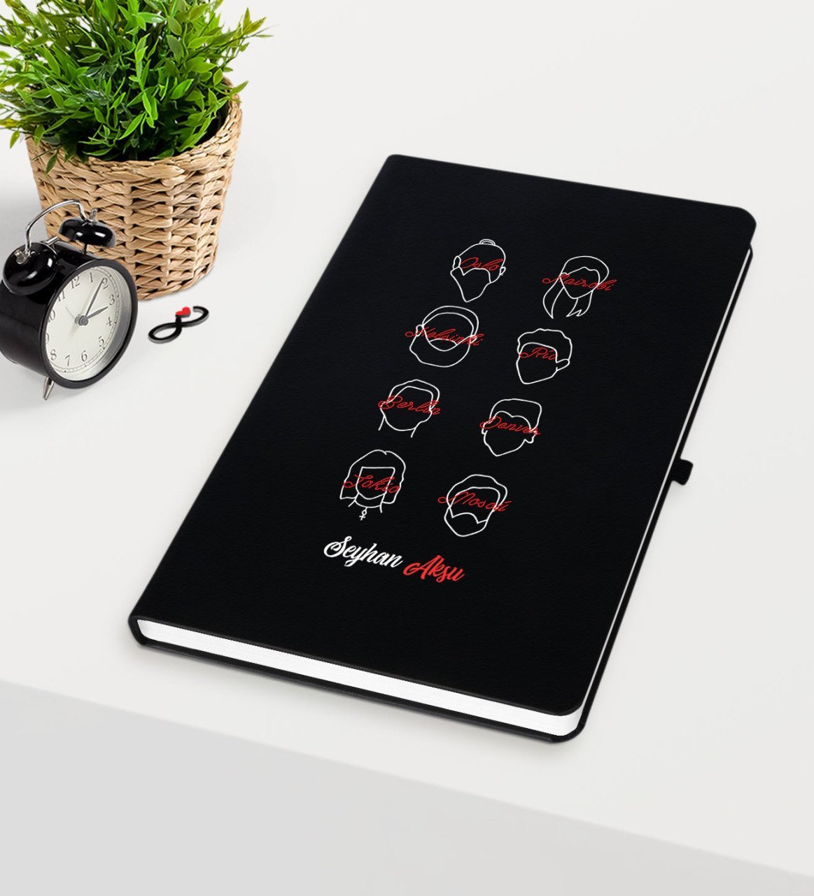 Kişiye Özel La Casa De Papel Siyah Defter - 15