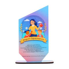Sublimasyon HDF Ahşap Ödül Plaketi 10x19 cm
