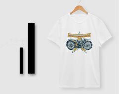 BK Gift Motorsiklet Tasarımlı Erkek Beyaz T-shirt -15, Arkadaşa Hediye, Doğum Günü Hediyesi, Sevgili Hediyesi