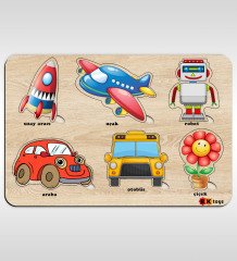 BK Toys Çocuklar İçin Ahşap Figürlü Eğitici-Öğretici Yapboz Puzzle-7